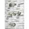 Kingston Brass KBX8136BX Three-Handle Tub and Shower Faucet, Polished Nickel KBX8136BX - alternate 3